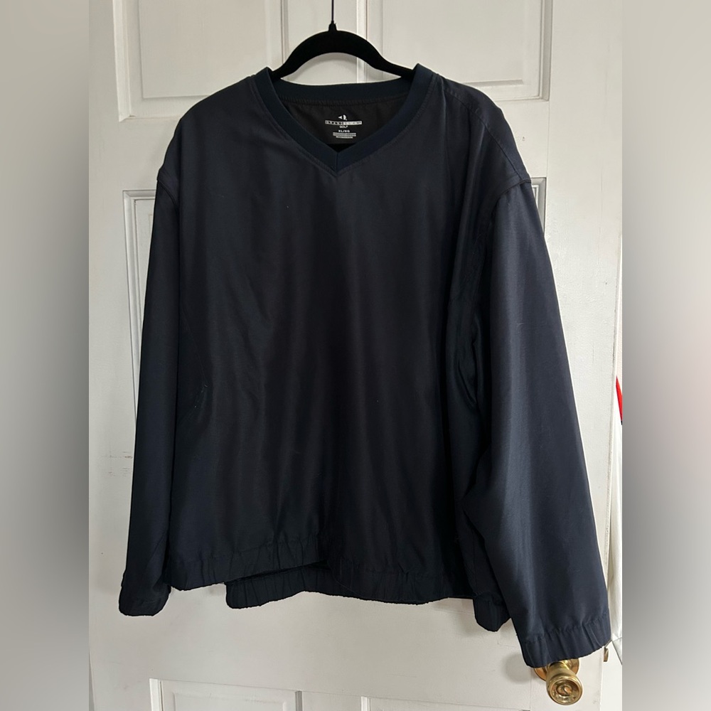 Like new! Grand Slam Men’s Black V-Neck Zip-Off Sleeve Golf Pullover. Size XL
